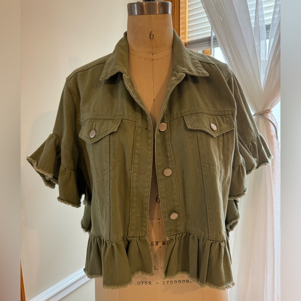 Green Denim Jacket